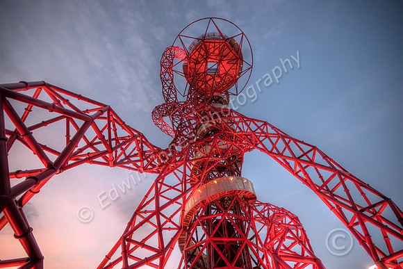 London 2012 Orbit Tower to the Sky Tonemapped