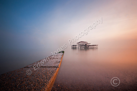 Long Exposure Lines To The Pier