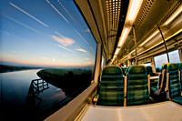 Misty Sussex Morning by Train