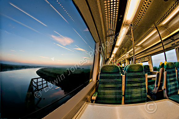 Misty Sussex Morning by Train