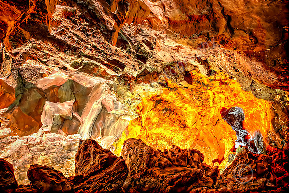 Lava Tube Fire Lanzarote