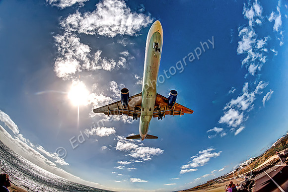 Landing Approach Fisheyed