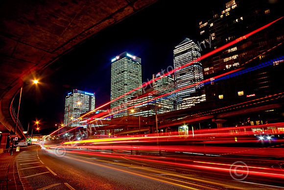 Canary Wharf Traffic Trails