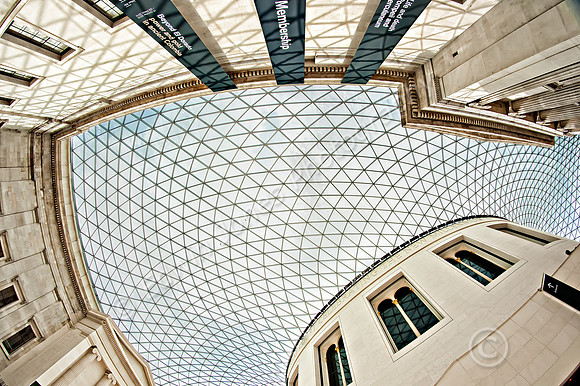 British Museum Roof Fisheyed