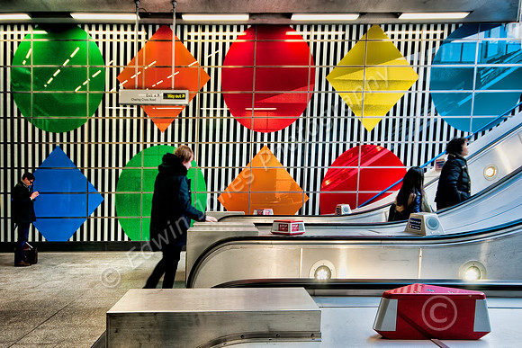 Tottenham Court Road Underground Art Exit