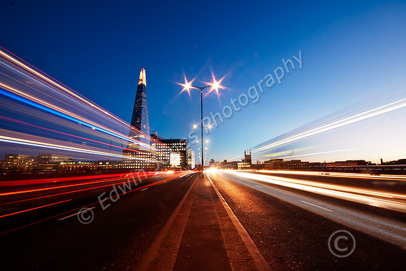 London Bridge Traffic Trails