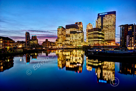Blue Hour Cityscape Docklands