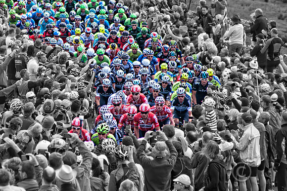 Tour de France Peloton Buttertubs Pass Yorkshire